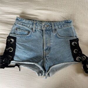 LF Carmar Denim Lace-Up Women Shorts